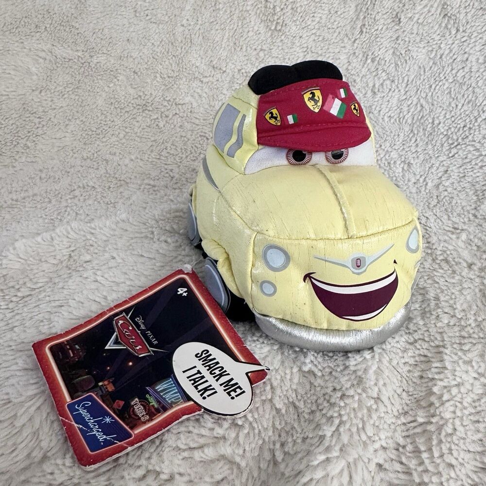 Disney Pixar Cars Smack And Yak Plush Toy No Sound Ferrari